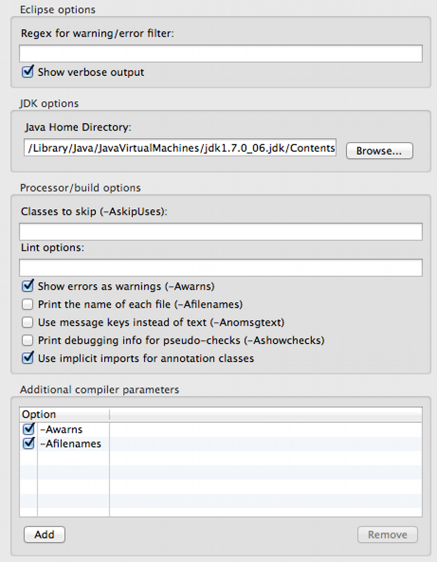 Checker Framework Eclipse Plugin